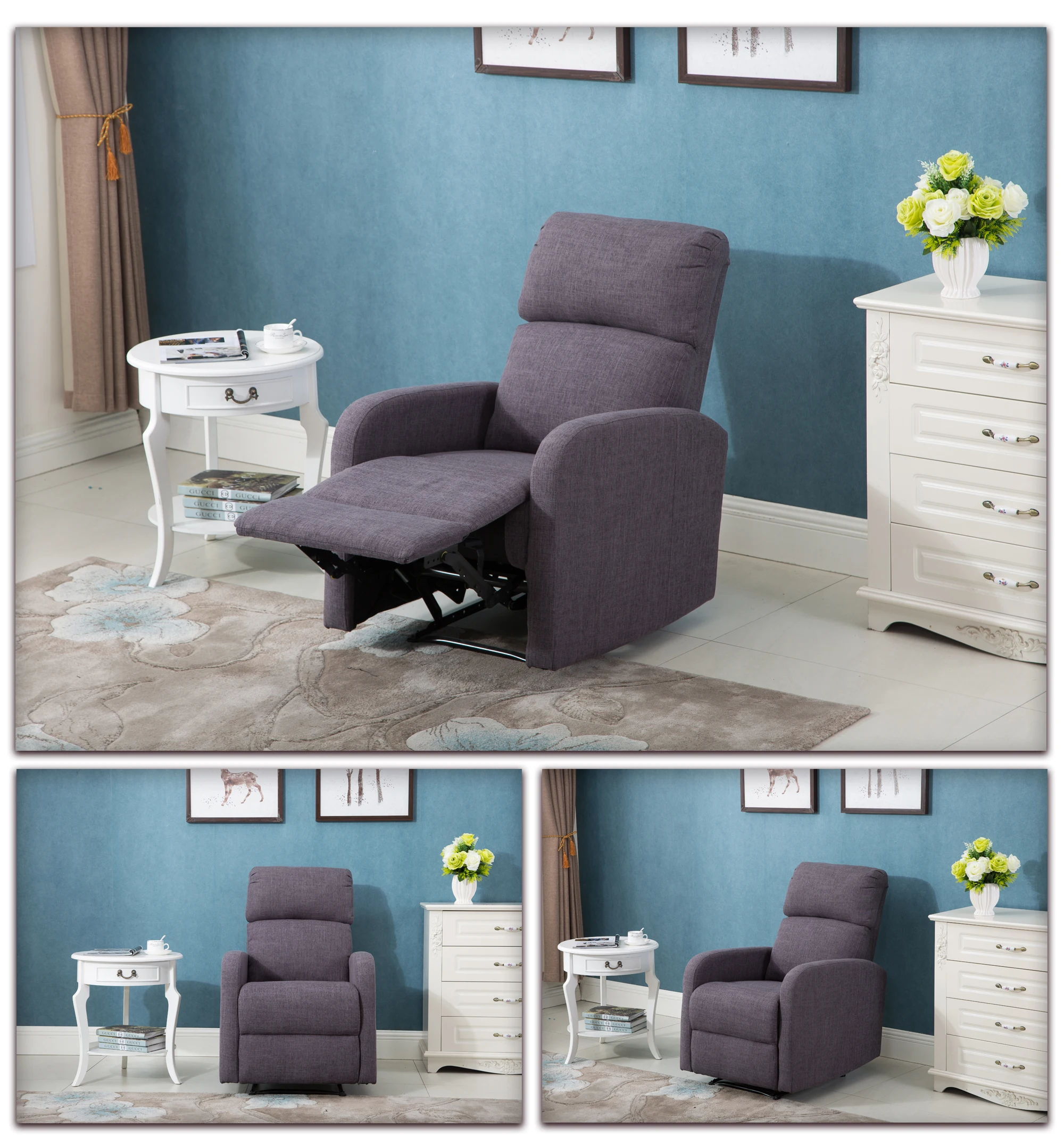 Cheap Suede Fabric Single Modern Recliner Chair Furniture Brc360 Buy