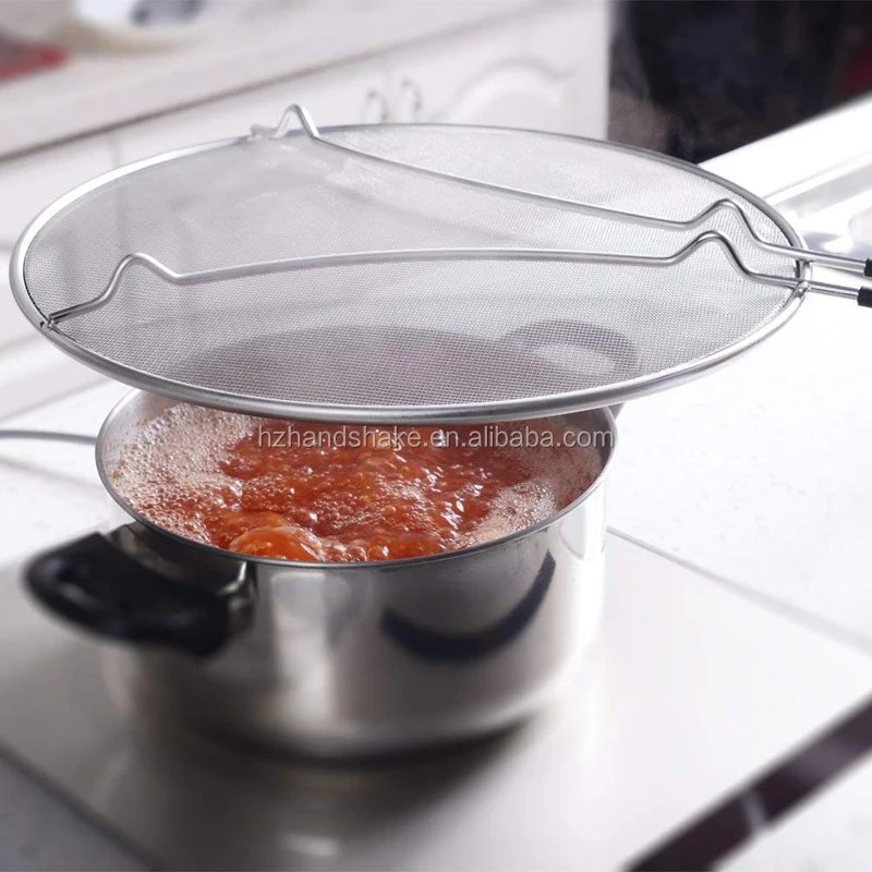 13'' Grease Splatter Screen For Frying Pan,Extra Fine Mesh Stops 99 Of