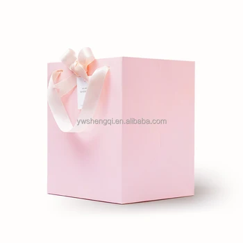 Top Quality Sweet Indian Wedding Door Gift Paper Bag Pink Top Quality Sweet Indian Wedding Door Gift Paper Bag Pink With Ribbon Handle