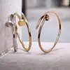 Colourful Cartiert bracelet Stainless Steel Cuff Jewelry Message Bangles Engraved Inspirational Bracelets For Men/women