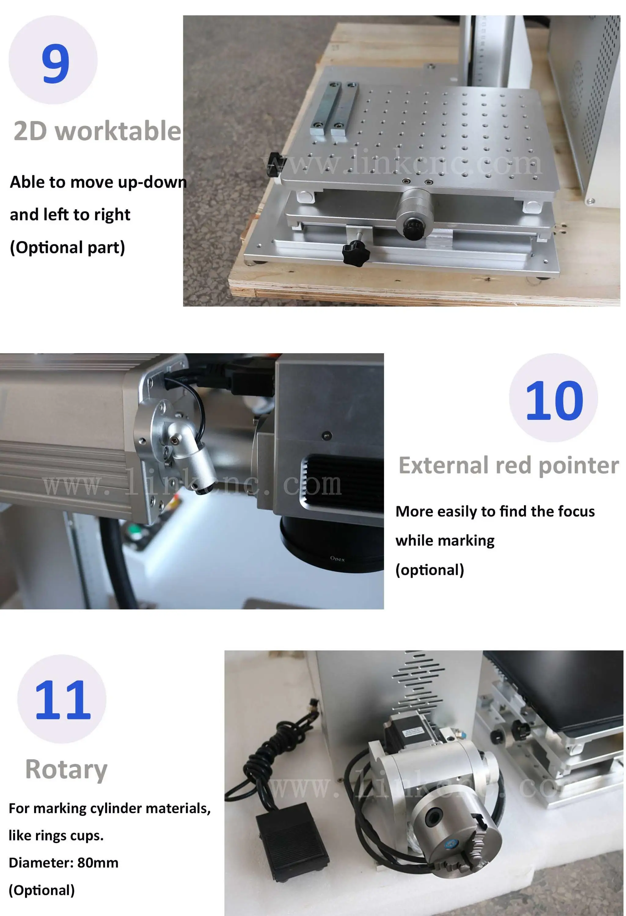 30W Portable Mini Laser Marking Machine with Raycus Fiber Source 100000 Hours Service Time