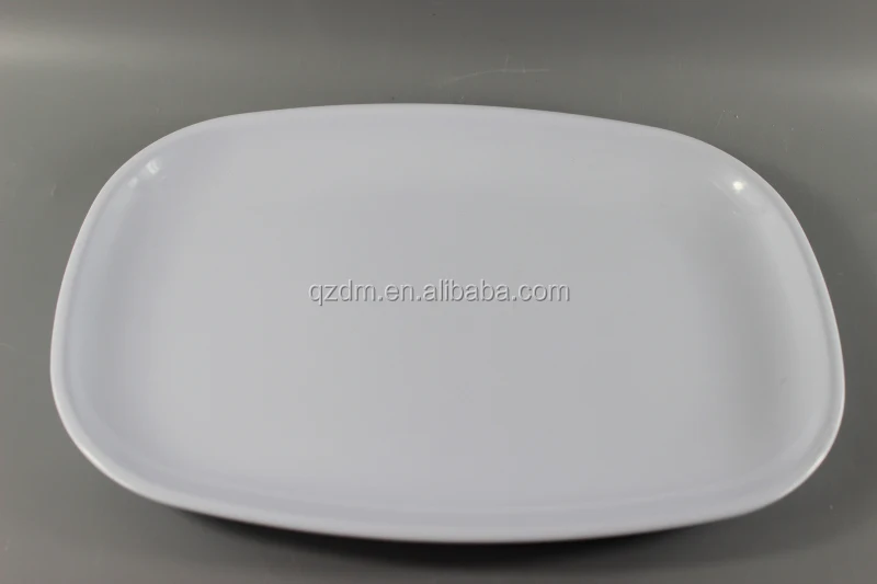 Plastic oval tray Mealmine white tray