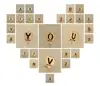 26 Alphabet English Letters Initial Charms Real Gold Plating Key Chain Ring