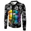Fashion custom digital 3d wolf printing men's sports casual jacket drop shipping
