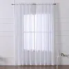White sheer curtain modern rod pocket style designs curtain