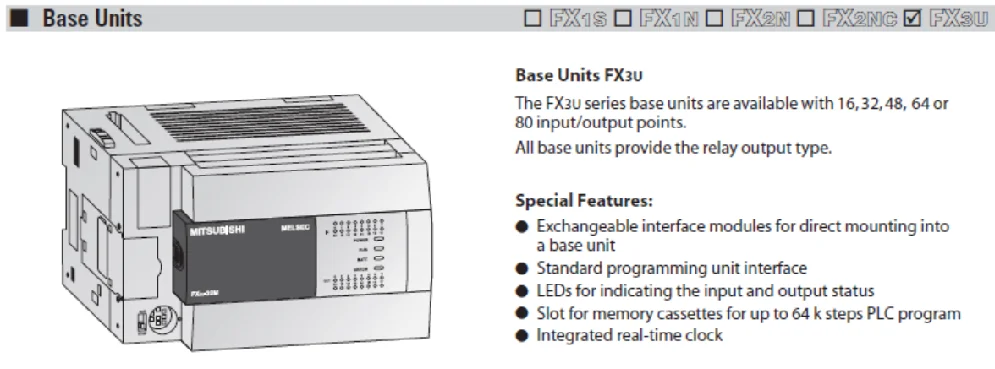 Fx5u 32mr es схема подключения