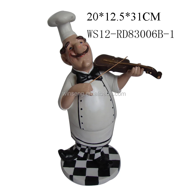 New Design Polyresin Chef Figurines Statues For Home Gift Buy Chef