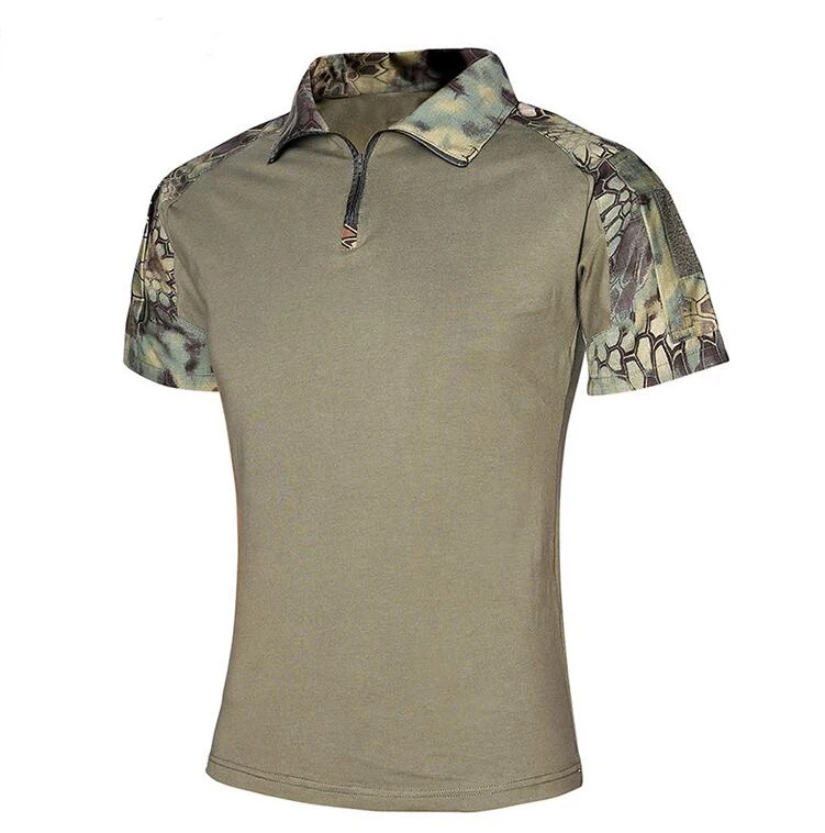 Cotton Custom Camo Men T Shirt Military 