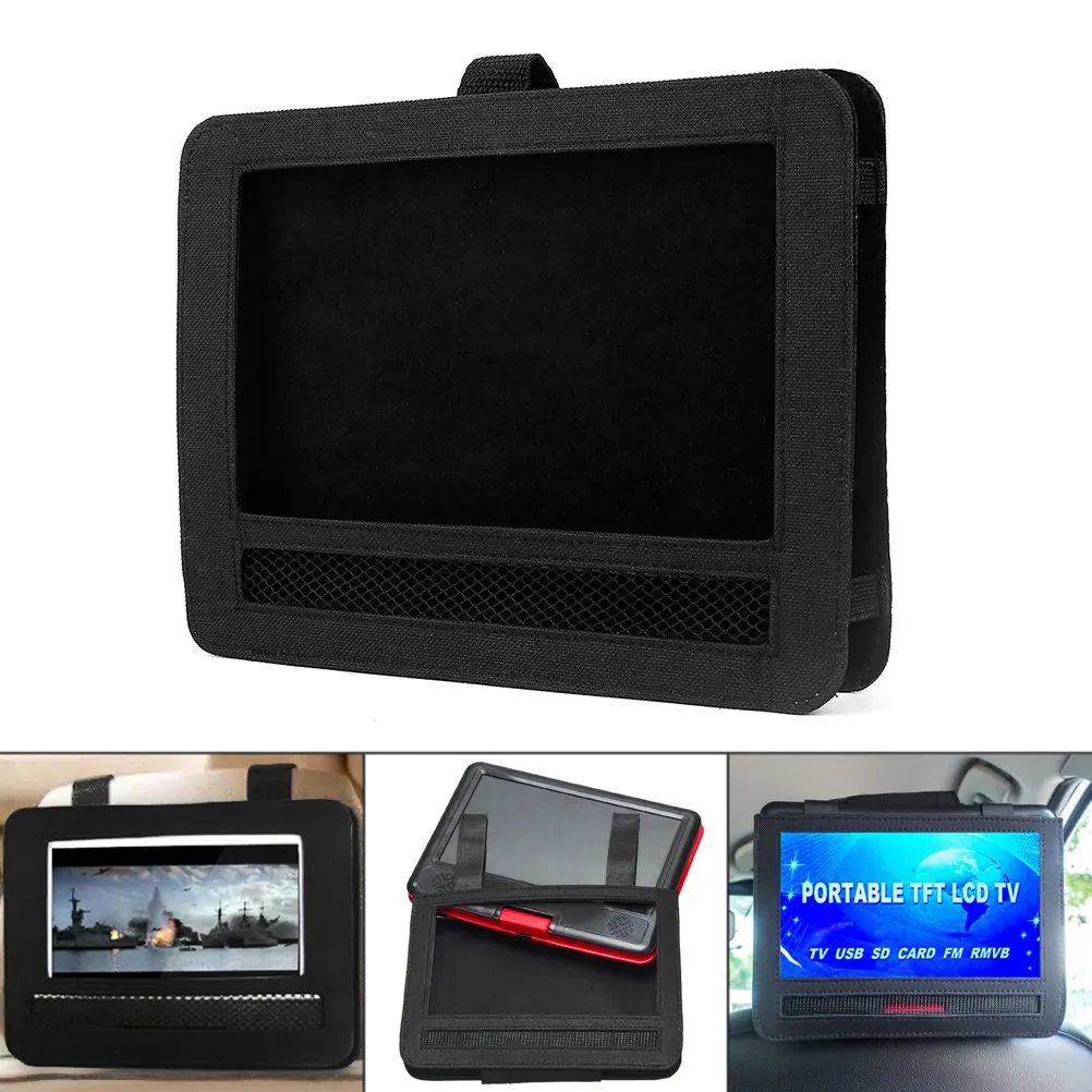 Get Quotations · Car DVD Player Holder,Shellvcase Car Headrest Mount Strap Holder Case For 9"Inch