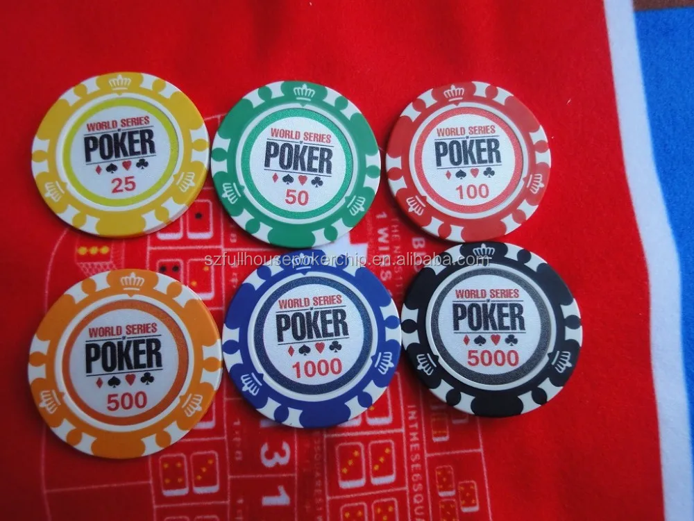 world series poker chips values