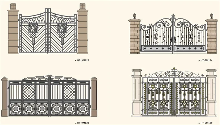Iron Gate Decoration Main Wrought Iron Gate Design