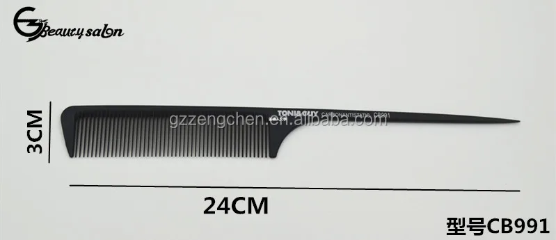 Heat Resistance Carbon Fiber Hair Salon Barber Carbon Comb - Buy Carbon ...