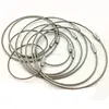 stainless steel wire rope keychain cable key holder rope key ring