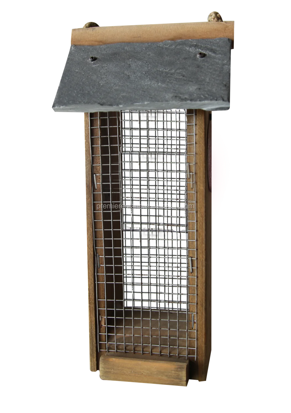 Wooden Outdoor Bird Seed Feeder With Slate Roof Buy Wooden Bird Seed