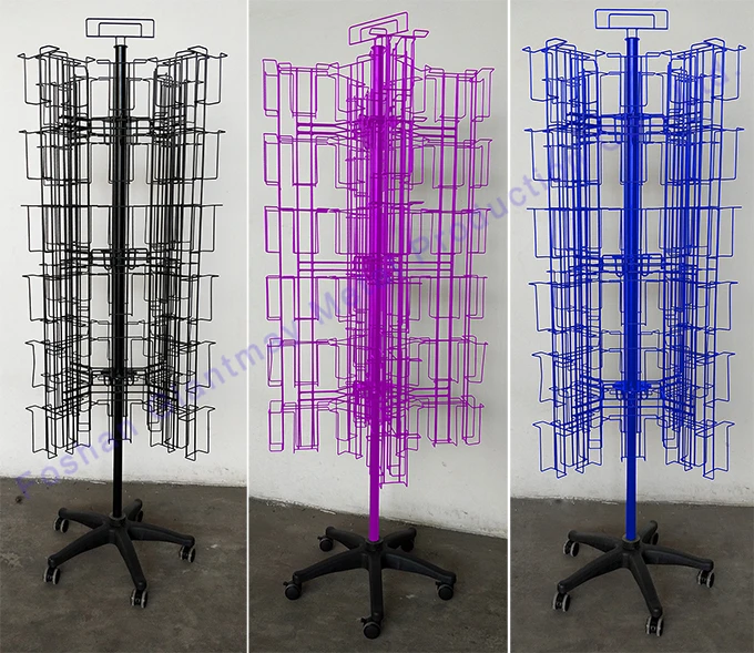 96 Holders Popular Spinning Postcard Display Rack Rotating Gift Card