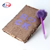 ROCK UV Printing Gold Background Sequins notebook