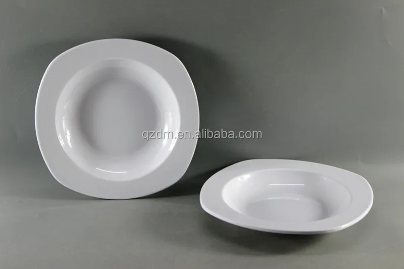 Square Shape Melamine Deep Plate Soup Plate Salad Plate 9 Inch