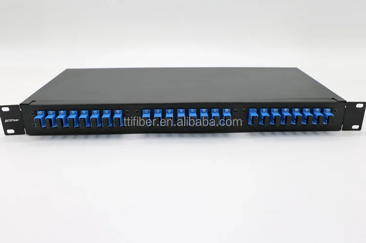 1u Ftth Interior Tipo Fijo 24 Puertos Montado En Rack De Fibra ptica 