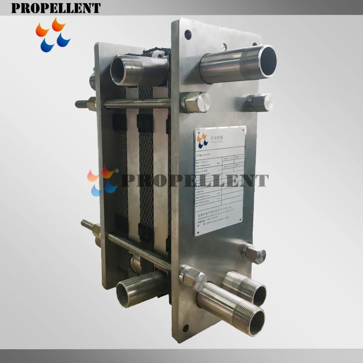 Customized Cooling Plate Heat Exchanger For Milk Beer Yogurt Juice