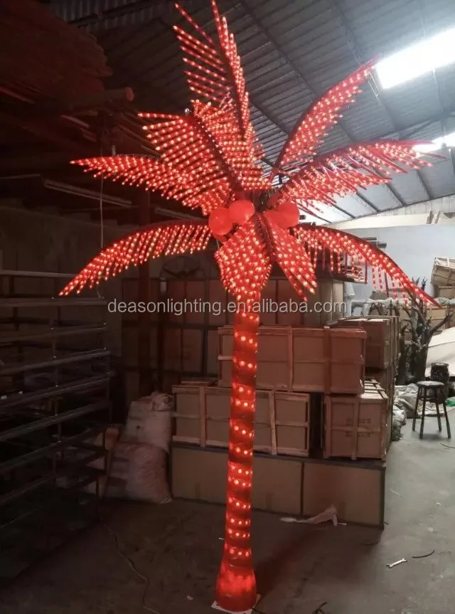 Outdoor Artificial Palm Trees With Solar Lights Buy Lighted Palm