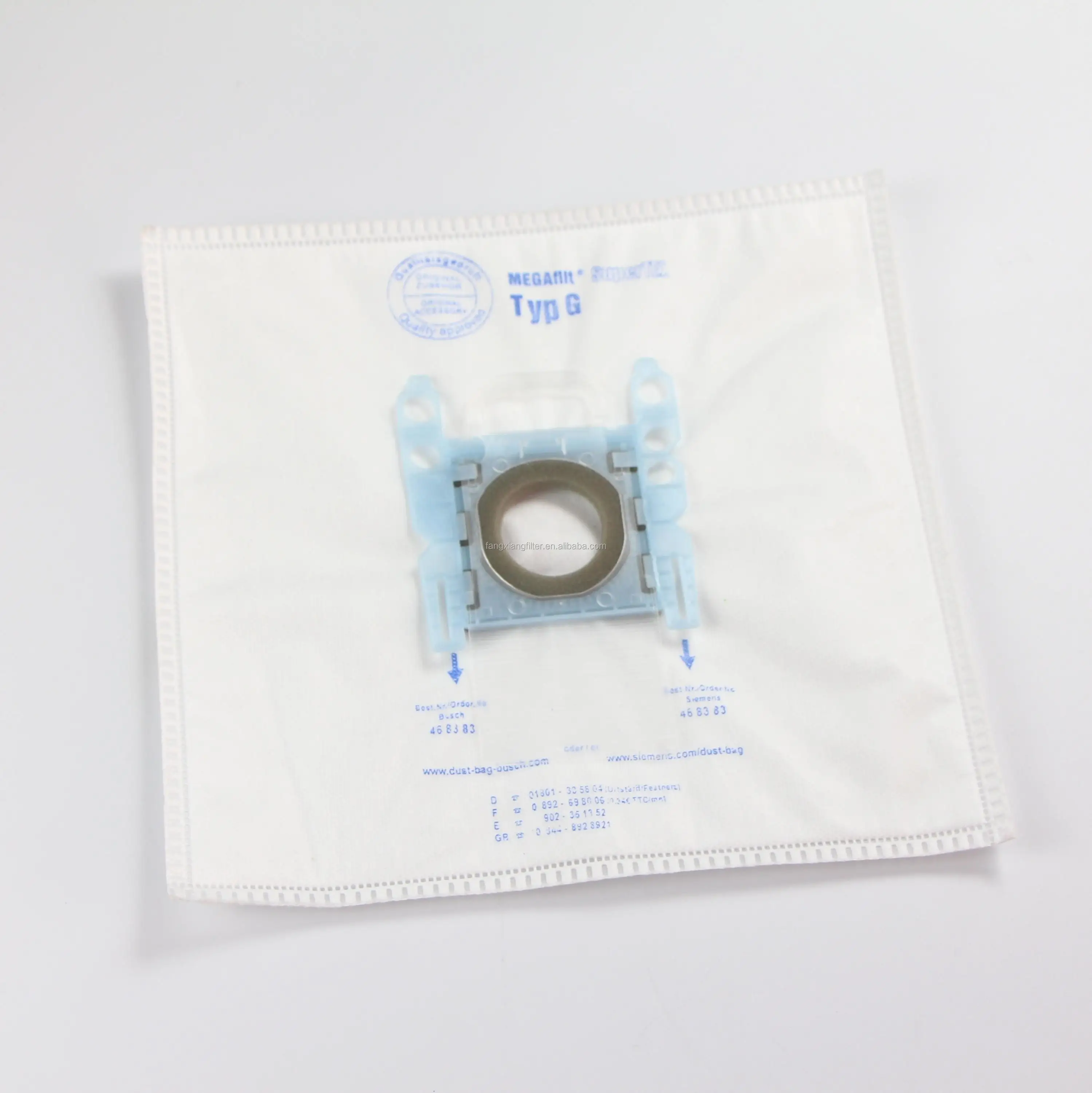 Vacuum Cleaner Filter Bag Suitable For Siemens Bosch Type G Megafilt Supertex Hygienic Seal