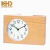 KH-WC049 KING HEIGHT Classic Decorate Wooden Vase Quartz Antique Craft Clock Wood