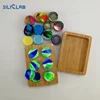 Collection Smoking Accessories 7ml*6 Silicone Storage Set Bamboo Wax Containers