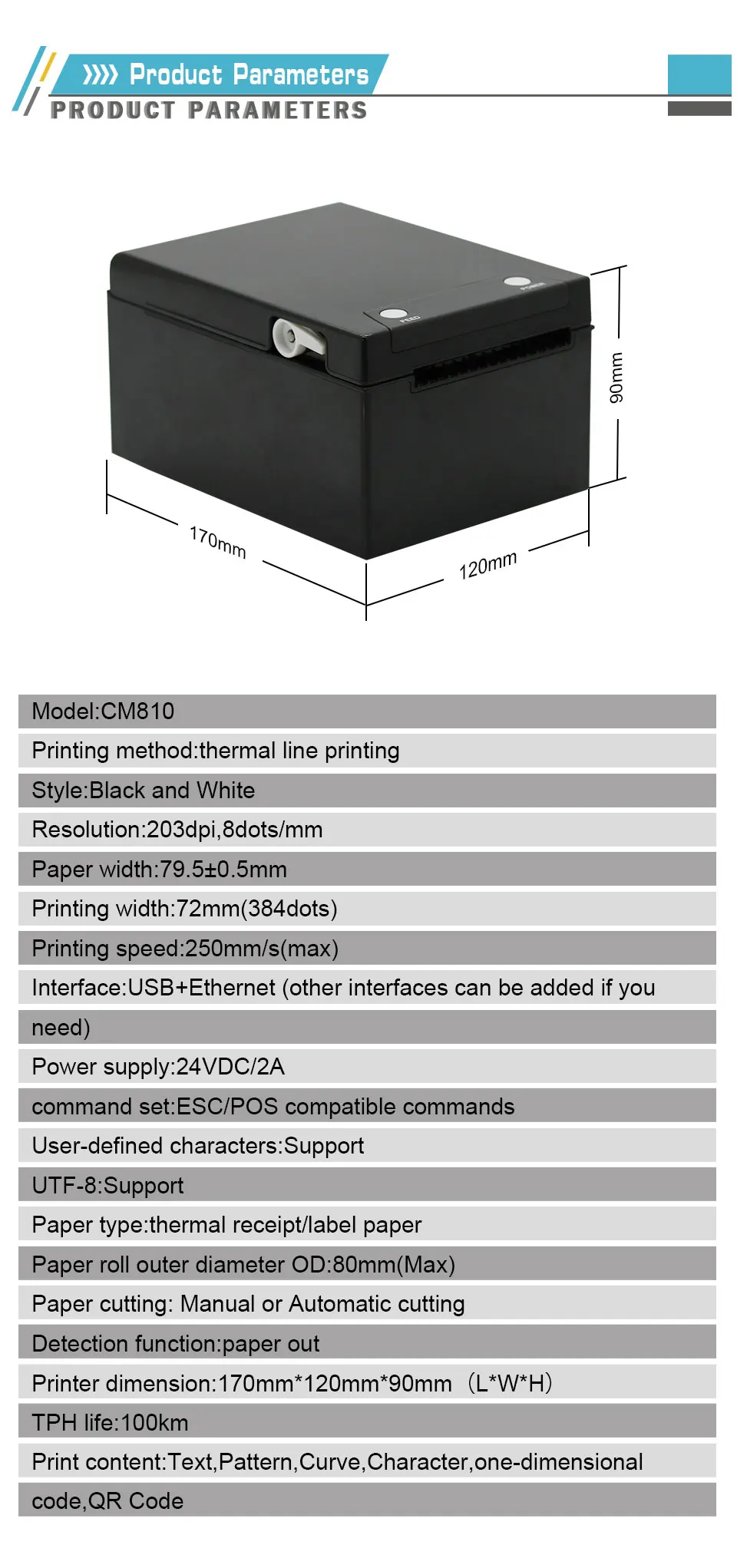 Caysn 80mm Bluetooth Thermal Label Printer 3inch 4x6 Wireless Shipping Label Printer Buy 5143