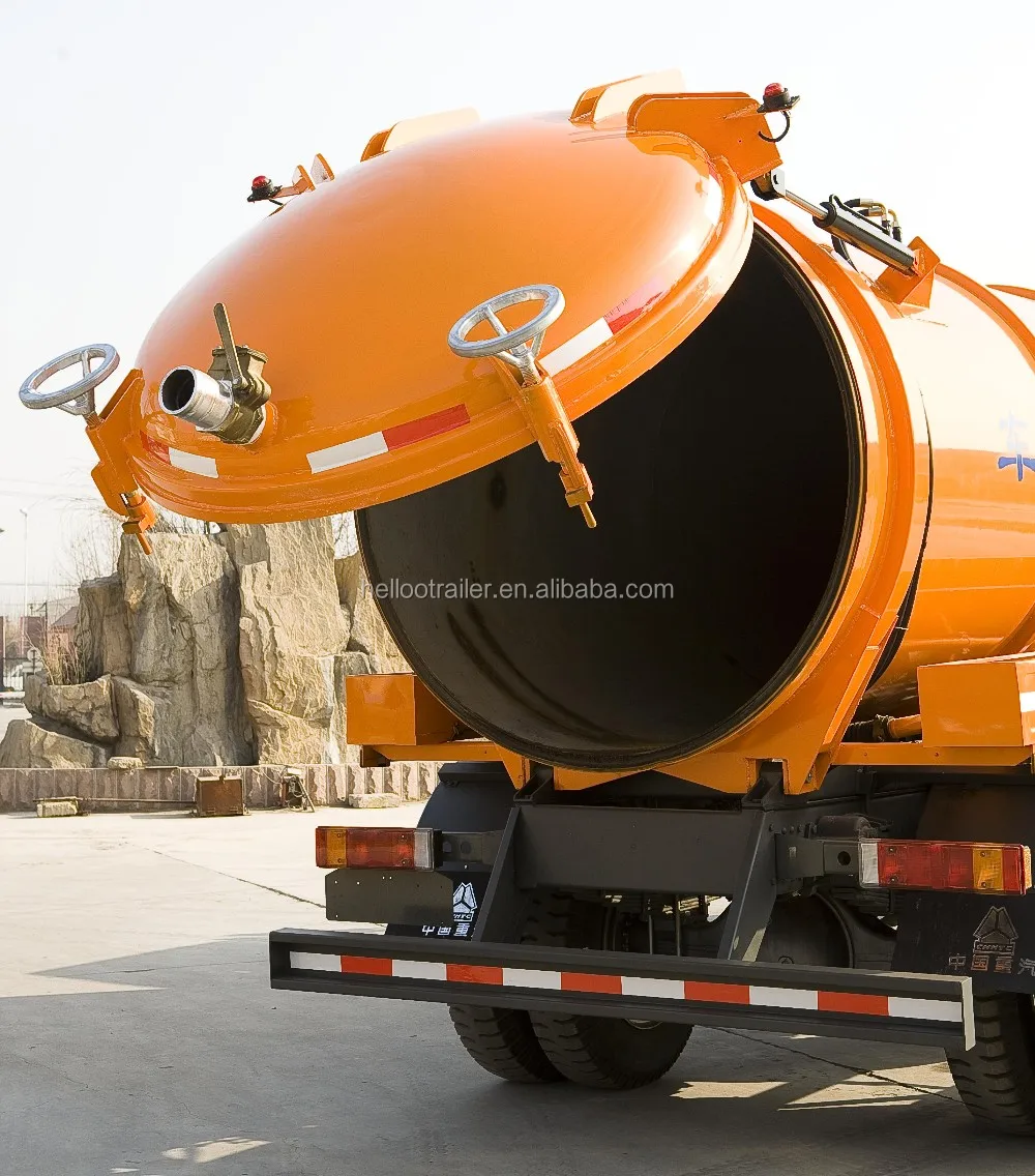 10000l sewage suction tanker truck vacuum truck