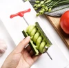 New Creative Vegetable Fruit Spiral Twist Knife Stainless Steel Manual Spiral Carving Cutter Kitchen Tray Decoration Vegetable K