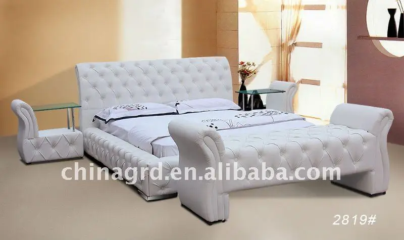Modern White King Size Leather Beds Modern White King Size Leather Beds