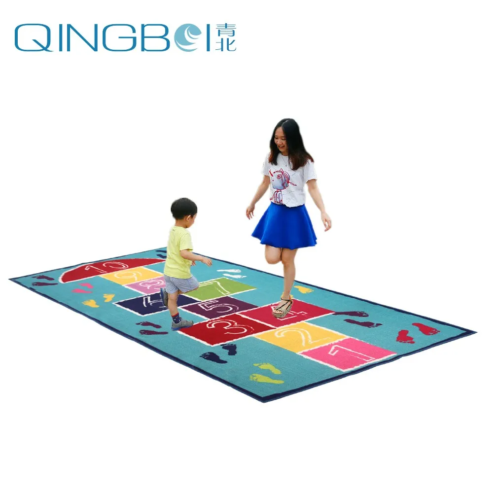 Printed Hopscotach Children Safty Cartoon Kids Play Rugs For Sale Buy