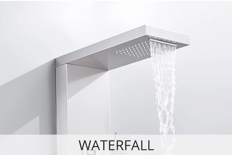 Fapully European Bathroom Shower Stainless Steel Shower Wall Panels