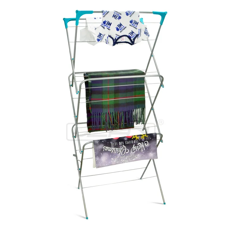 3 Tier Laundry Horse Concertina Clothes Airer Dryer
