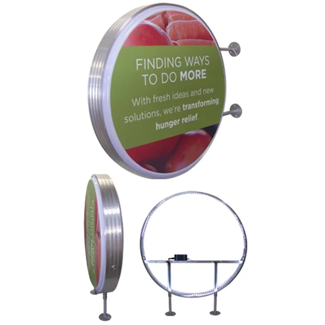 Outdoor Round Blister Vacuum Forming Light Box Led Round Acrylic Light