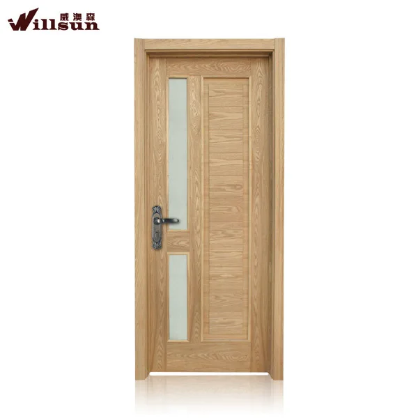 Wood Door With Glass Panel