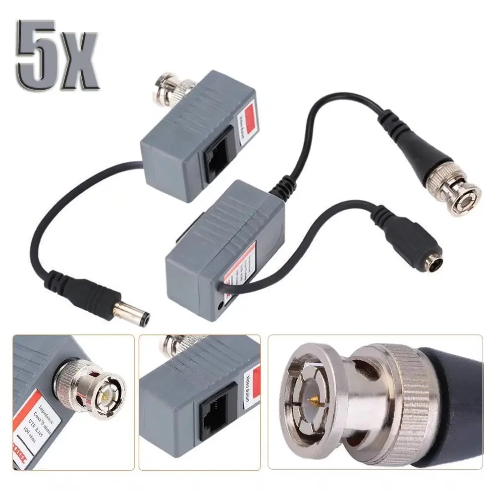 Lots 8 CCTV Coax BNC Video Power Balun Transceiver to ...