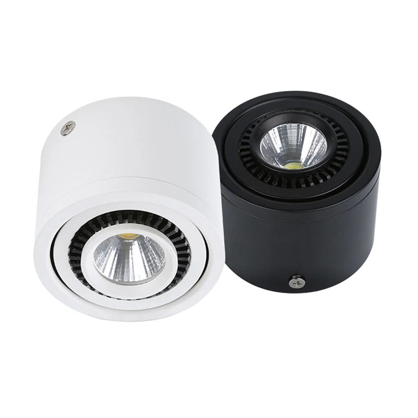 High quality COB LED Downlights Dimmable 5W 7W 9W 15W Surface Mounted LED Spotlight 360 Degree Rotation LED Downlight