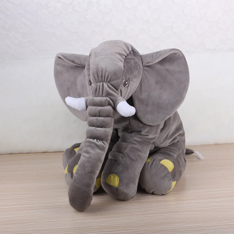large stuffed elephant pillow