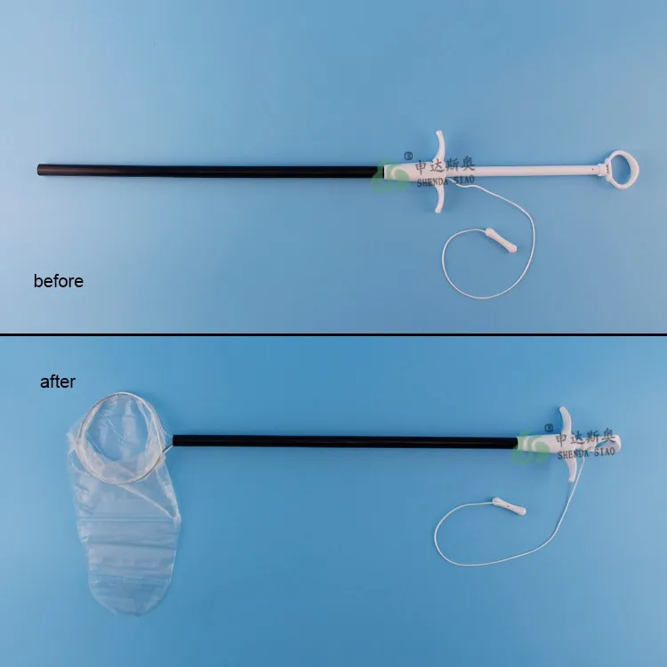 Self Opening Tissue Retrieval Bag Laparoscopic Instruments Selfopening