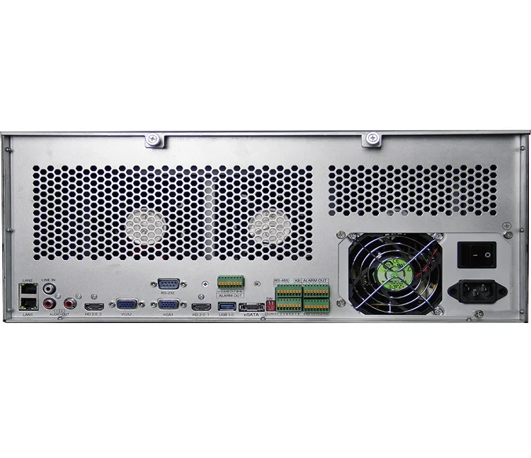 128CH Super 4k 8mp h.265 cctv nvr 144TB 24sata