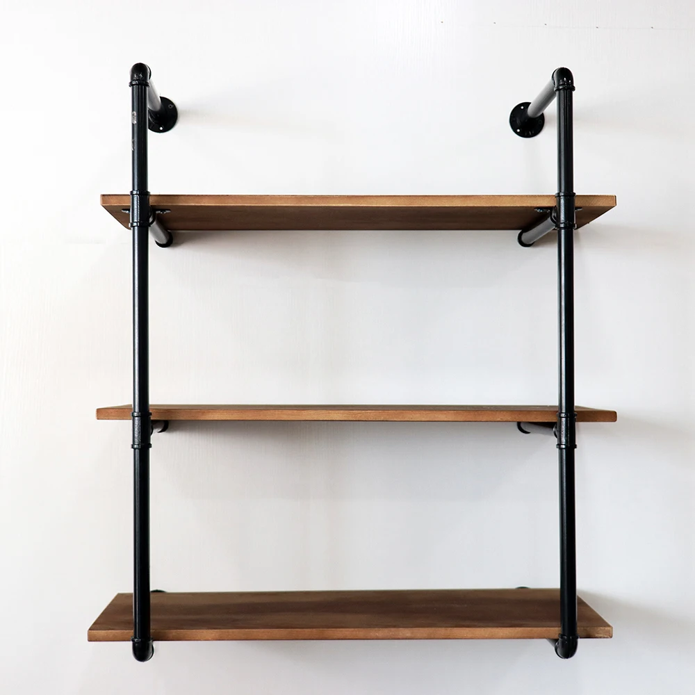 Industrial Pipe Ladder Shelf Vintage Display Rack Rustic Floating