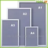 A1,A2,A3,A4, Picture Photo Frame 25mm Anodized Aluminum Silver Black Poster Snap Frame