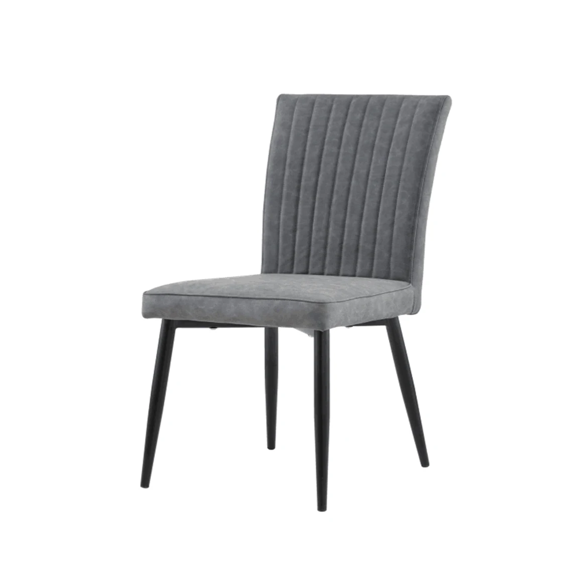 四条腿黑色金属腿织物皮革软垫厨房椅子餐椅