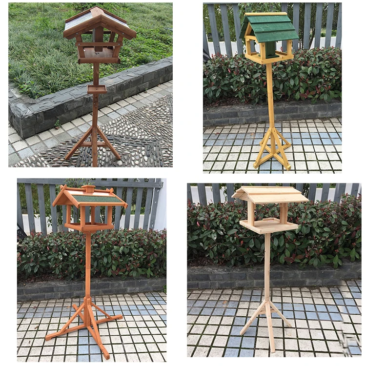 Wooden Window Feeder With Forest Green Roof Hummingbird Feeder And