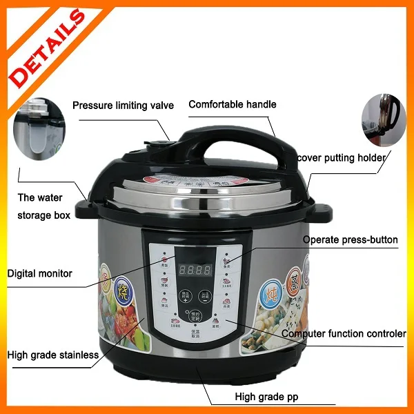 Large Stainless Steel Multi Electric Digital Pressure Cooker - Buy ...