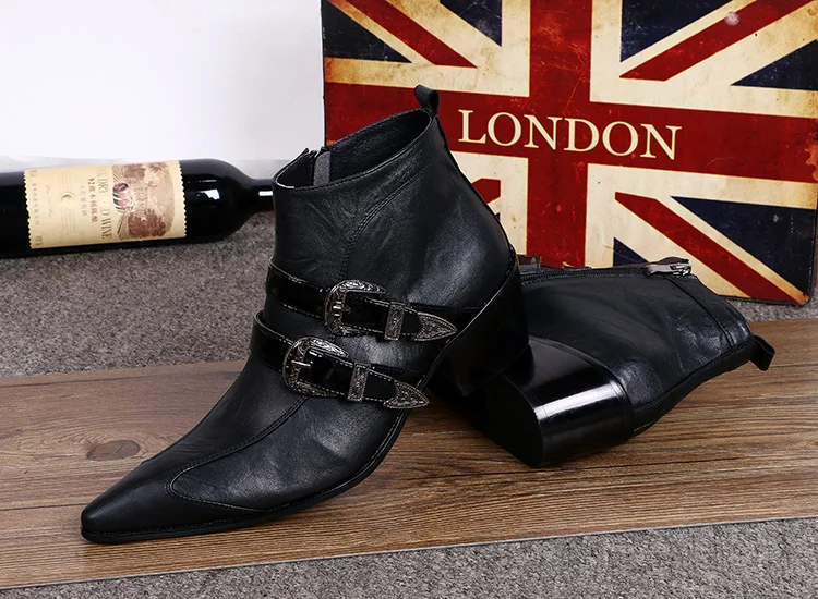 mens high heel boots