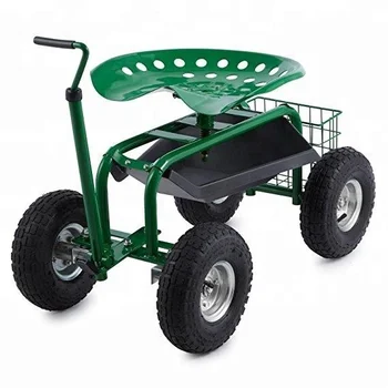 Working Wheeled Garden Chair Kind To Your Robust Wide Rubber Tyre ...