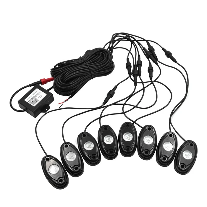 Hot selling led boat ambient lighting car boat exterior lights 4 pods rgb led rock light kit.jpg