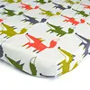Organic cotton kid bedding woven cotton fitted crib sheets